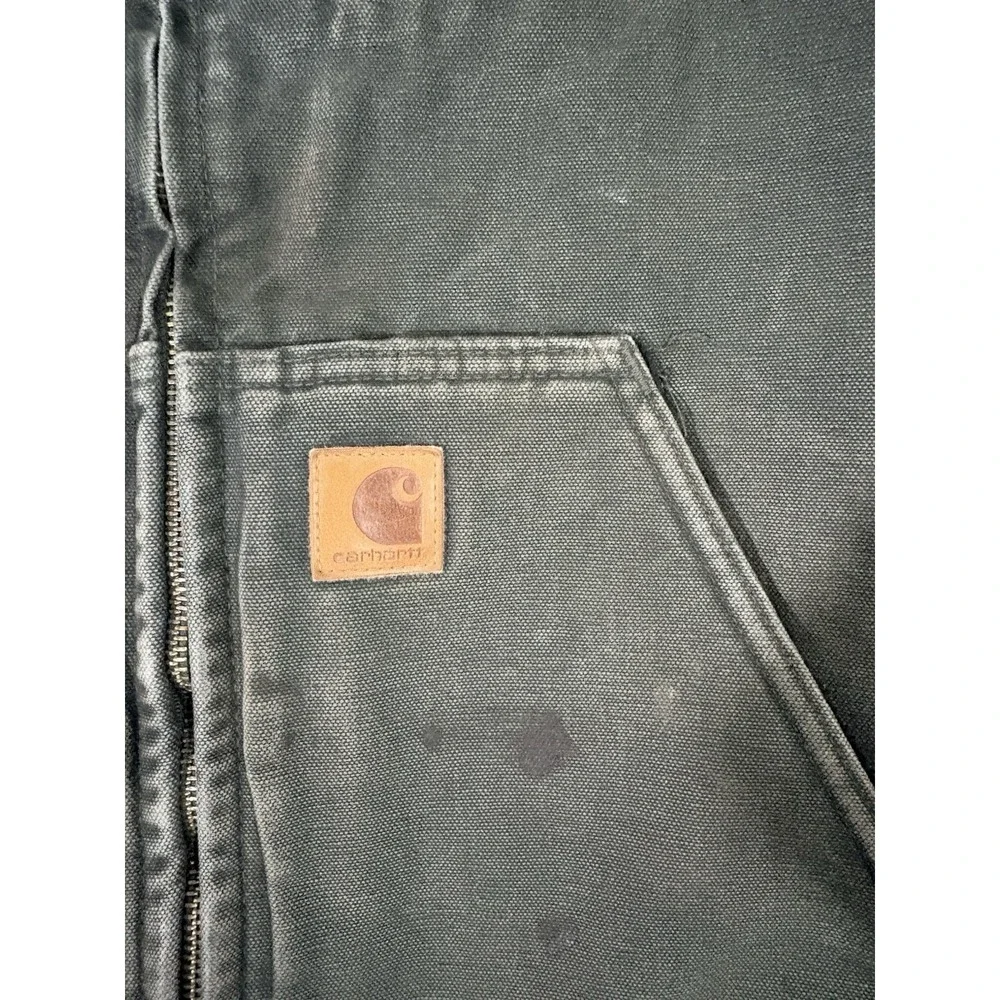 CARHARTT VEST MENS 2X GREEN BLACK SHERPA LINED